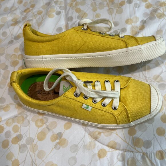 CARIUMA: Women's OCA Low Canvas Sneaker-Yellow-Size 9 - Picture 4 of 6